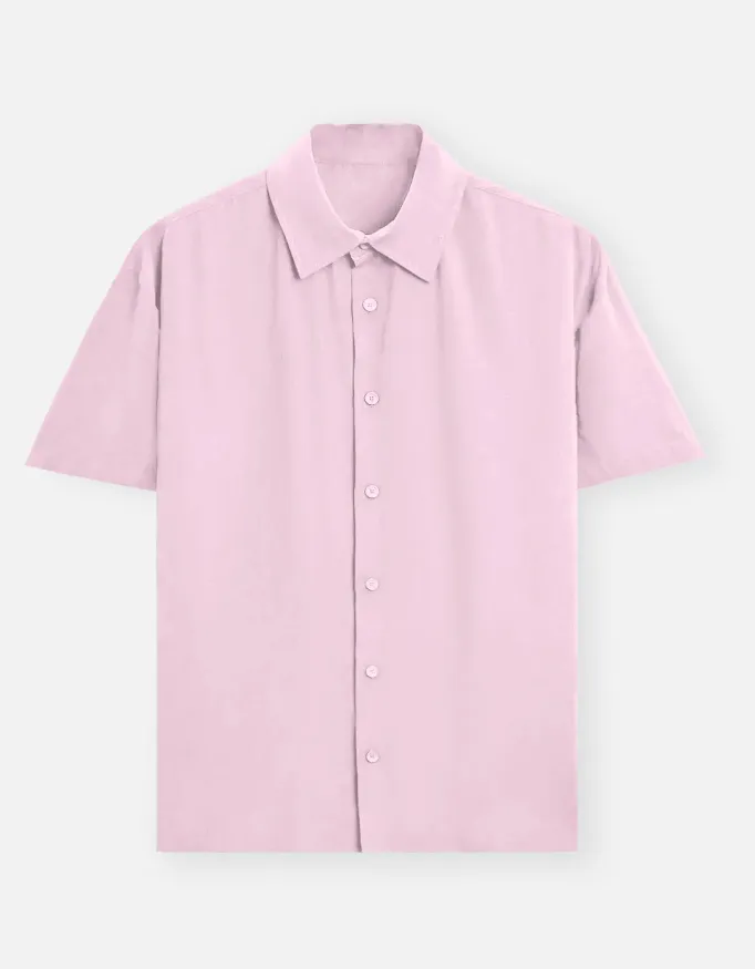 LIGHT BABY PINK UNISEX OVERSIZED SHIRT (S)