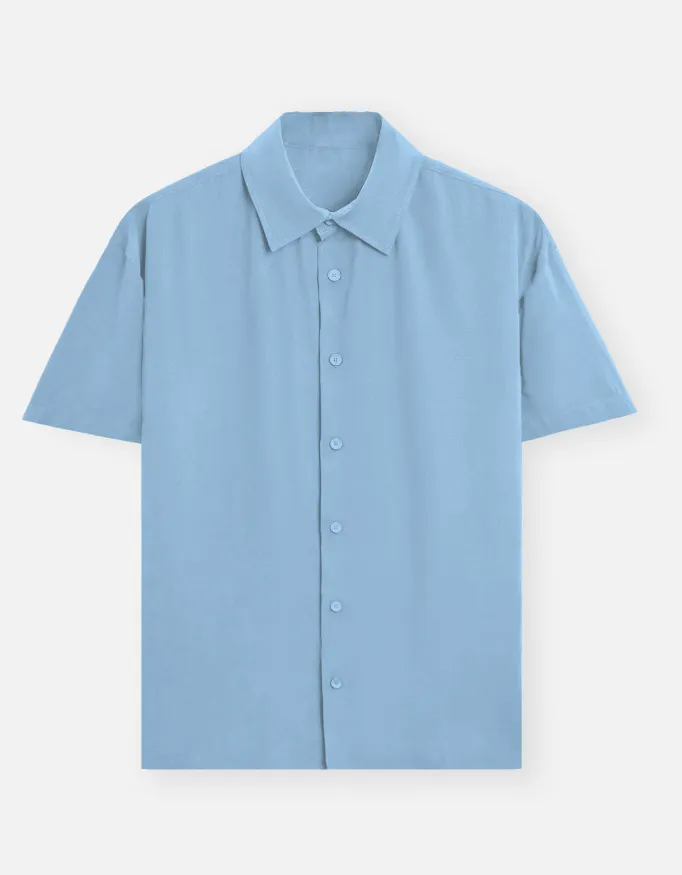 BABY BLUE UNISEX OVERSIZED SHIRT (S)