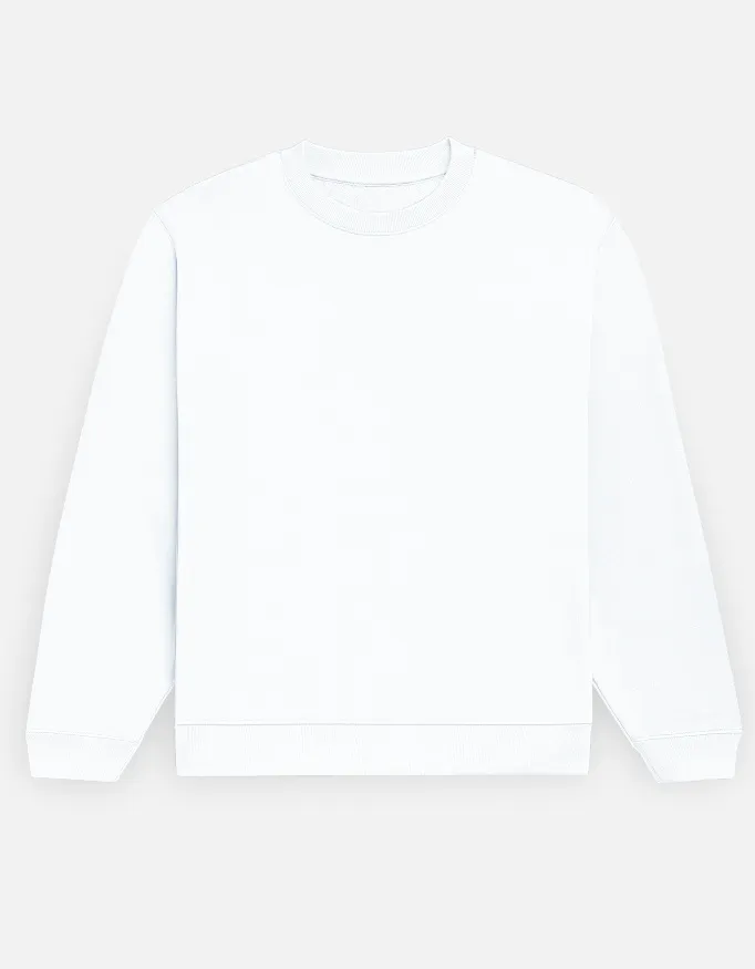 WHITE UNISEX SWEATSHIRT (XS)