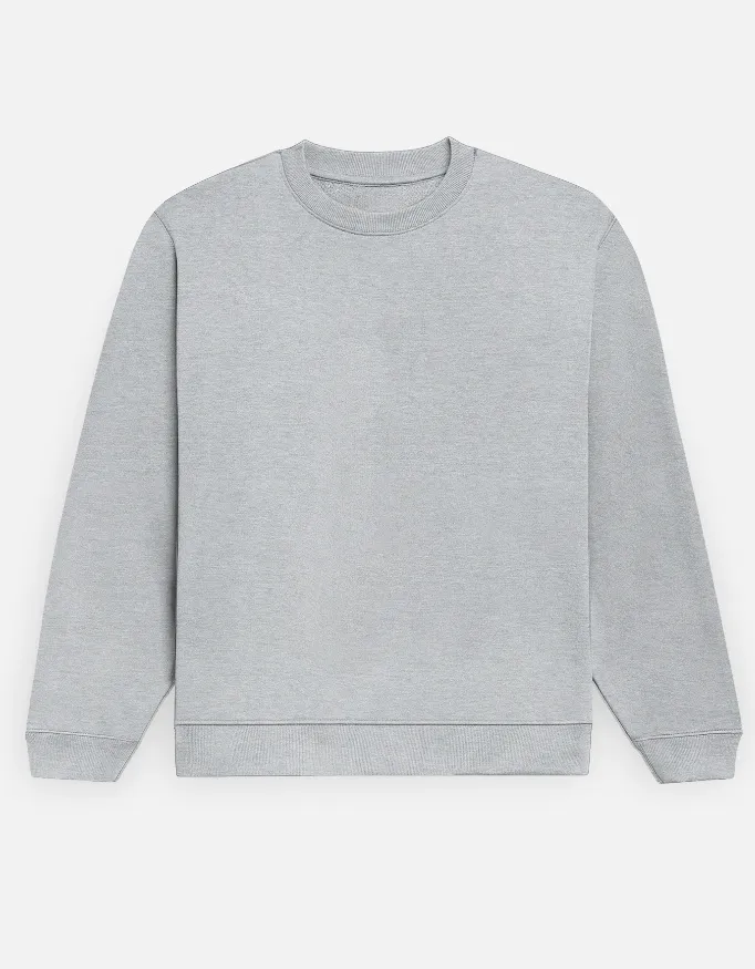 GREY MELANGE UNISEX SWEATSHIRT (XS)