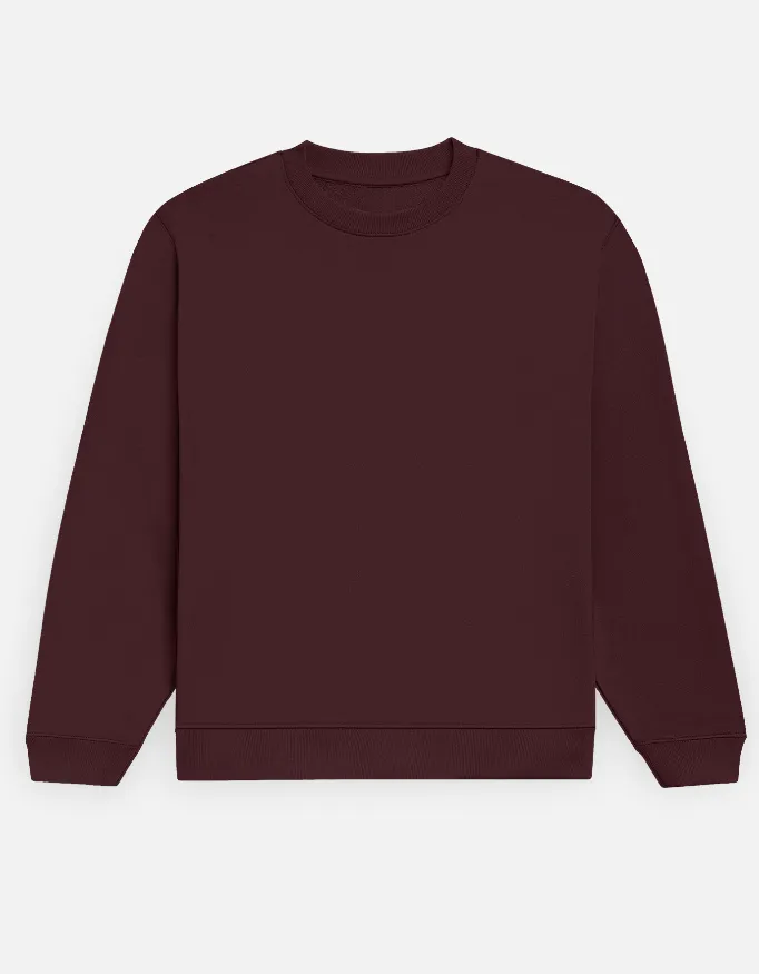 MAROON UNISEX SWEATSHIRT (XS)