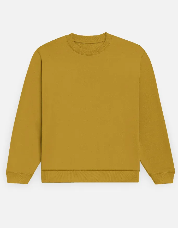 MUSTARD YELLOW UNISEX SWEATSHIRT (XS)