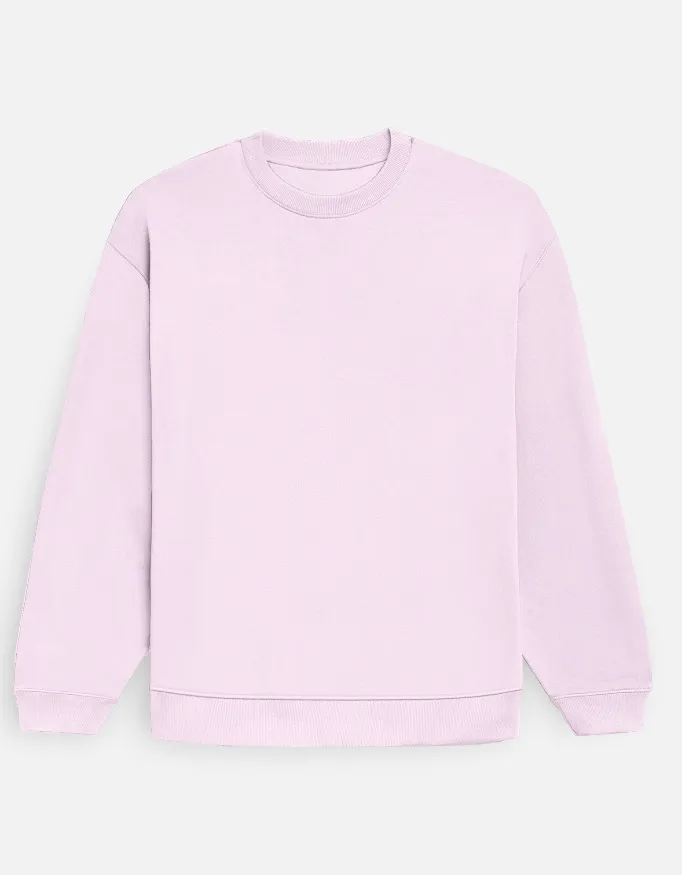 LIGHT BABY PINK UNISEX OVERSIZED SWEATSHIRT (S)