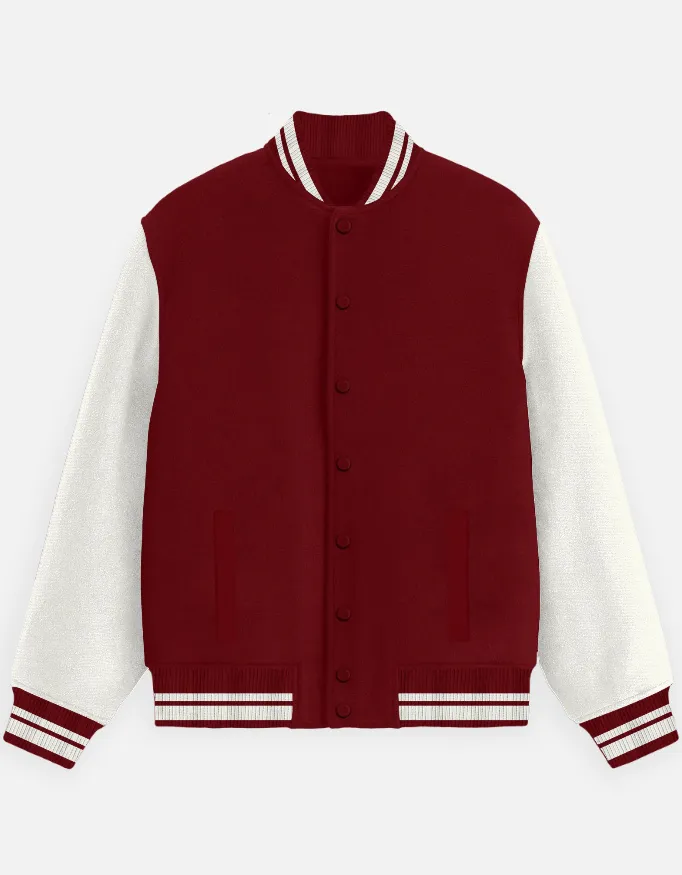 RED UNISEX VARSITY JACKET (XS)